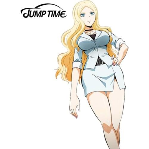 JumpTime 13cm x 6.4cm Sexy Darling Lady Car Styling Kyoushitsu Irina Jelavic Anime JDM Car Window Decal Car Sticker Accessorie