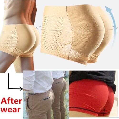 Mens Ass Padded Underwear Butt Lifter Underwear Panties Strengthening Sexy Butt Lift Briefs Fake Ass Body Shaper Exotic Pants