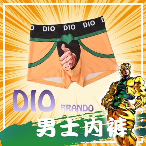 JoJo`s Bizarre Adventure: Golden Wind Dio Brando Underwear Underpants Daily Boys Cosplay constume Gifts