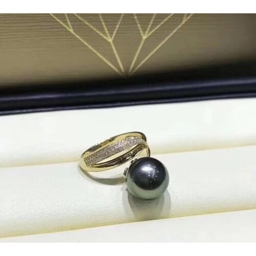 New Gorgeous 925 Sterling Silver Finger Ring Settings Adjustable Ring Findings Jewelry Parts Fittings Accessories for Pearls