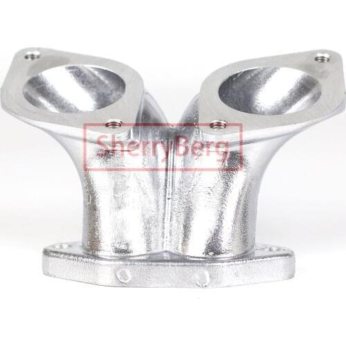 SherryBerg New Manifold for VW TYPE 3 WEBER IDF DELLORTO DRLA EMPI HPMX SHORT ALUMINUM INTAKE MANIFOLD for 40mm 44mm 45mm Carb