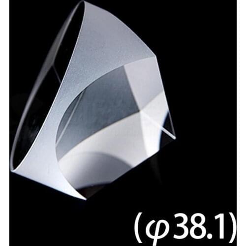 Optical Glass Pyramid Prism K9 38.1mmx28.5mm Physics Refractor Light Spectrum Medicine