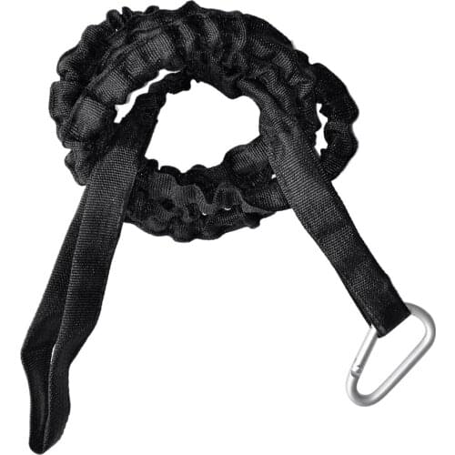 Kayak Canoe Safety Paddle Leash Fishing Rod Holder Accessory Leash 61" Black