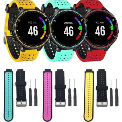 Silicone Watch Strap Band For Garmin Forerunner 220 230 235 620 630 Smart Watch