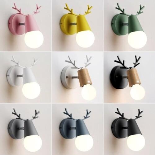 Modern Simple Antler Wall Lamp Nordic Living Room Study LED Wall Lamp Bedroom Bedside Speaker Wall Lamp LB12124