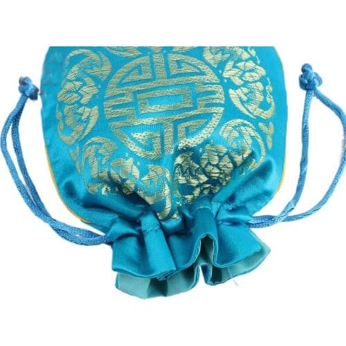 Plaything Bags Buddha Beads Satin Silk Brochure Fragrant Package Bracelets King Kong Bodhi Red Sandalwood Walnut Gift Bags