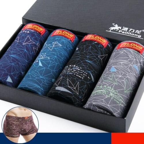 Mens Underwear Boxers Men Underpants Boxer Shorts Modal Male Panties Pouch Sheath Underpants M L XL XXL 4PCS In Box