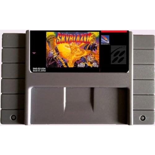 High Quality 16 Bit SkyBlazer NTSC Big Gray Game Card For USA Version Game Player