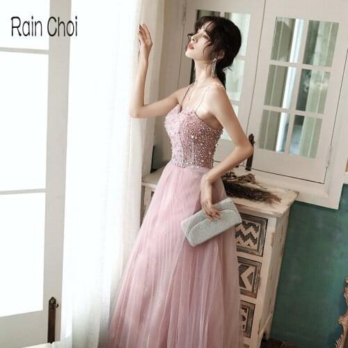 Sexy Prom Gowns A Line Formal Evening Dress Robe De Soiree Long Prom Dresses