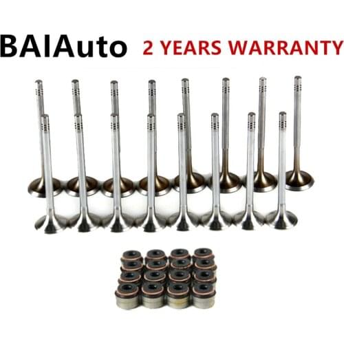 036109601 036109611 Engine Valve Stem Intake Valve Exhaust Valve Set For Audi A1 A3 VW Jetta Golf Passat Seat 1.4T 036109611AE
