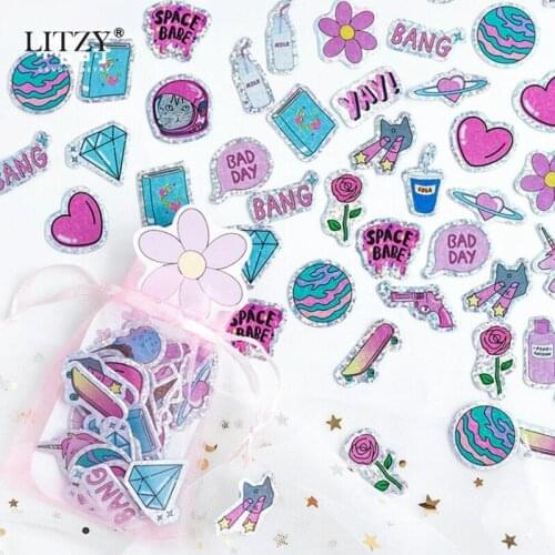 100pcs/lot PVC Japanese Cat Kawaii Cute Girl Custom Stickers for Planner Stationery Travelers Notebook Accessories Stationary