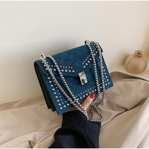 2019 Scrub Leather Crossbody Bags For Women Flap Chain Small Messenger Shoulder Bag Ladies Purse and Handbag Cross Body Tote Bag