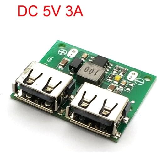 9V 12V 24V To 5V DC-DC Step Down Charger Power Module Dual USB Output Buck Voltage Board 3A Car Charge Charging Regulato