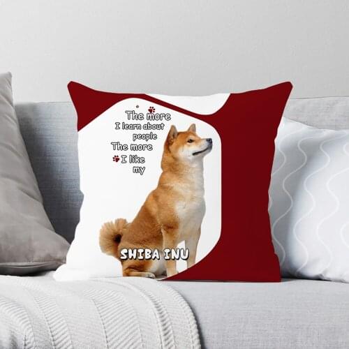 CLOOCL Pet Dog Shiba Inu Pillowcase Cute Animals Cushion Cover Bed Pillowcase for Car Sofa Home Decor Pillow Case Drop Shipping