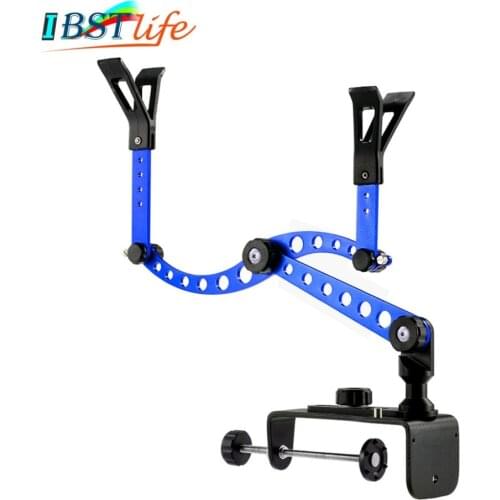 IBST LIFE Aluminium Alloy Raft Fishing Sea Boat Fishing Rod Holder Bracket Support Rack Pole Clamp Clip Stander Fishing Tackle