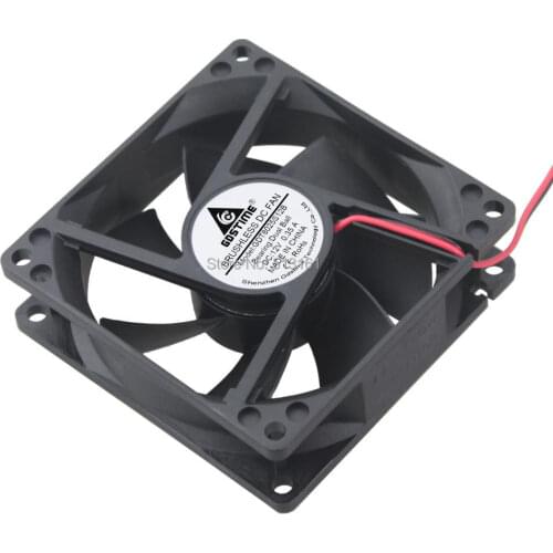 Gdstime Computer 80x80x25mm 8cm 80mm Brushless 12V Ball DC Cooler Fan