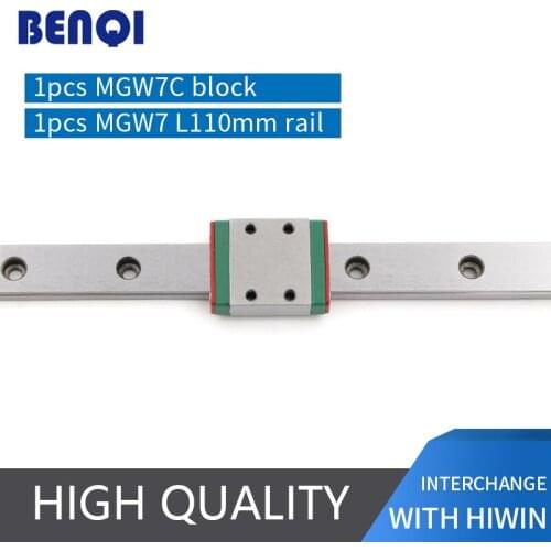 China linear guideway MGW7R- L110mm + MGW7C carriage used for cnc machine