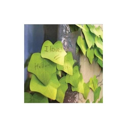 Cute Leaf Memo Pad Sticky Note Kawaii Paper Sticker Arts garden decoration Stationery office supplies stationery
