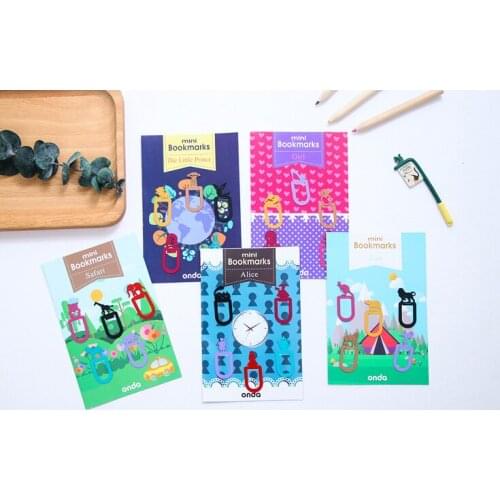 5pcs/set Creative mini metal Bookmark decoration Paper Clip School Office Supply Escolar Papelaria Gift Stationery