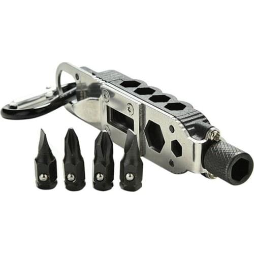 Mini Multifunctional Screwdriver Outdoor EDC Keychain Shape Screwdrivers Portable Stainless Steel Repair Tool Multi Cycling Tool