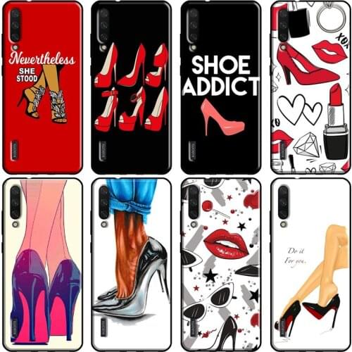 Fashion High heels Girl Case For Xiaomi Mi 10T Pro 9T Mi Note 10 Lite Mi 11 9 Coque For POCO X3 F2 Pro M3 Case