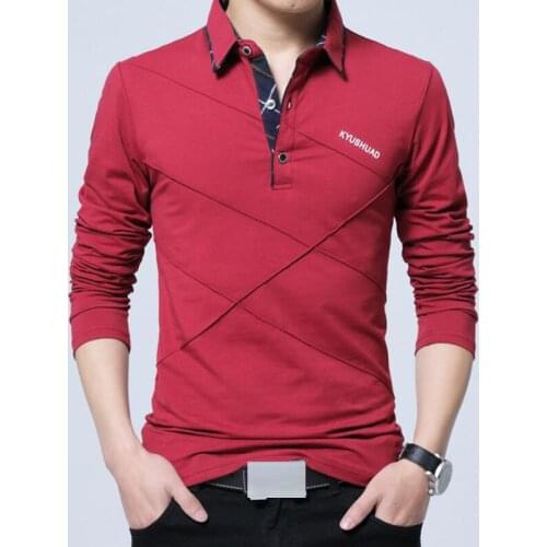 Brand Poloshirt Men New Fashion Long Sleeve Shirts Mens Casual Cotton Camisetas Masculinas Plus Size 5XL Tee Shirts Sweatshirt