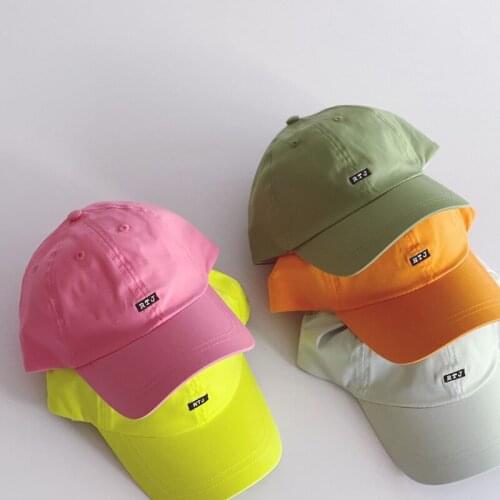2021 Spring New Arrival Girls Fashion Letter Hat Kids Candy Color Hats Baby Winter Hat