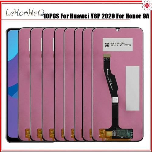 Wholesale 10 Piece/lot For Huawei Y6P 2020 LCD Enjoy 10E Display Touch Screen Assembly MED-L29 MED-LX9 For Honor 9A MOA-LX9N LCD
