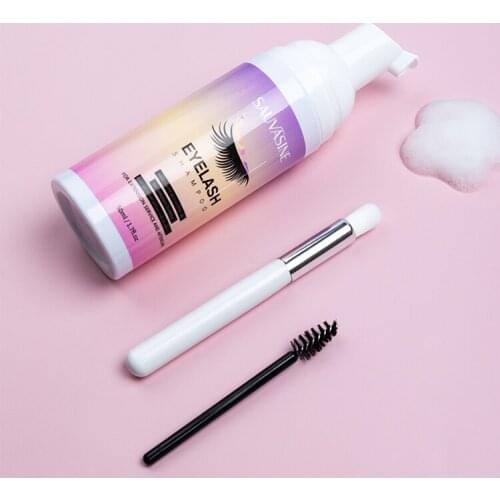 50ml Professional Eye Lashes Foam Cleaner Individual Eyelash Extension Cleanser Shampoo Eyelashes Detergent Makeup Remover