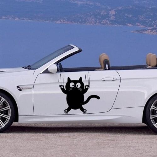 Lovely Cat Car Stickers Vinyl Car Styling Auto Engine Cover Door Window Car Decal