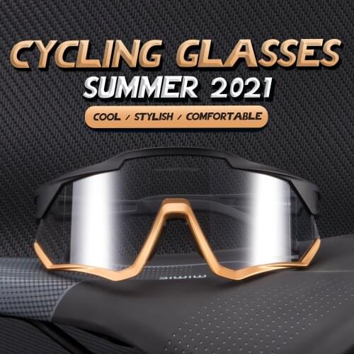 Kapvoe New Photochromic Cycling Glasses Outdoor Sports Goggles MTB Bike Men Cycling Eyewear UV400 Eyewear MTB Sunglasses