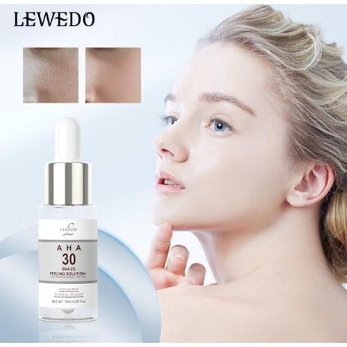 Lewedo AHA Face Serum Face Skin Moisturizing Solution Acne Treatment Essence Anti-Aging Whitening Oil-control Facial Serum 15ml