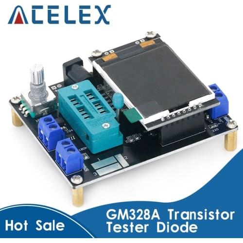 New Version GM328A Transistor Tester Diode Capacitance ESR Voltage Frequency Meter PWM Square Wave Signal Generator Soldering
