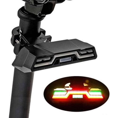 Bike Tail Light Bicycle Rear Back Light Power display USB Rechargeable Powerful Waterproof Night Cycling safety LED Lamp H011A