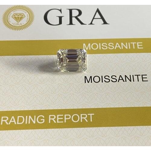 High-Quality 9x11mm 5carats Emerald Cut Moissanite Lab Grown Gemstone VVS D Loose Synthetic Stone