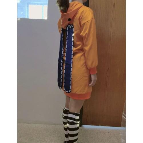 Custom Made S-2XL Anime Kakegurui Cosplay Costume Compulsive Gambler Runa Yomotsuki Hoodie Women Coat Orange Jacket with Socks