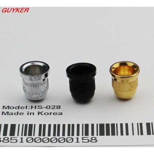 1 Pcs String mounting ferrules for bass guitar Chrome/ Black/ Gold