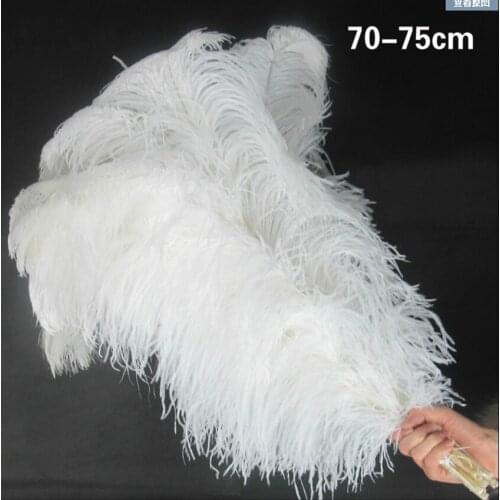 10pc/lot 70-75cm Long Big Pole Ostrich Feathes DIY Wedding Carnival Christmas Party Decorations Plumes Natural Ostrich Pluma