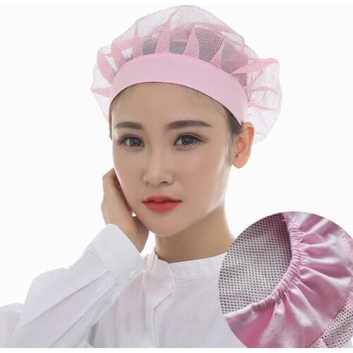 10piece wholesale Net Hat Chef Hats Kitchen Health Work Hats Canteen Restaurant Food Service Bakery Baking Female Breathable Cap