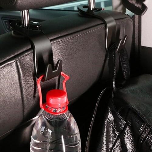 2pcs Multifunction Car Goods Seat Back Hooks Hanger Headrest Mount Storage Hook Storage Car Bag Auto Coat Hanger Free Shipping