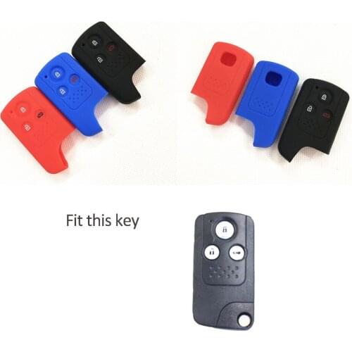 3 Buttons Remote Silicone Car-Styling Key Cover Case Set Stickers For Honda Accord Crv Civic 2006 2011 2013 2014 2015