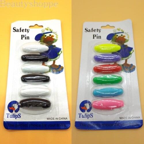 6Pcs/lot Plastic Safety Brooch Pins For Women Muslim Hijab pin Islamic Scarf Enamel Pin buckle Accessories headscarf decoration