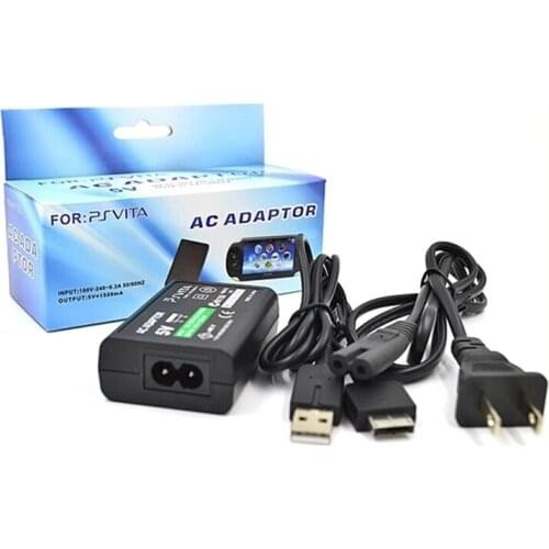 AC Adaptor (US Plug Charger) For Sony Playstation PS Vita PSV PSVITA 100~240V DC 5V 1500mAH 200pcs/lot