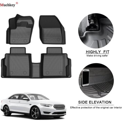 Car Floor Mats For Ford Taurus 2015-2019 TPE Non-Slip Foot Pad Waterproof Rubber Carpets Auto Automobile Interior Accessories