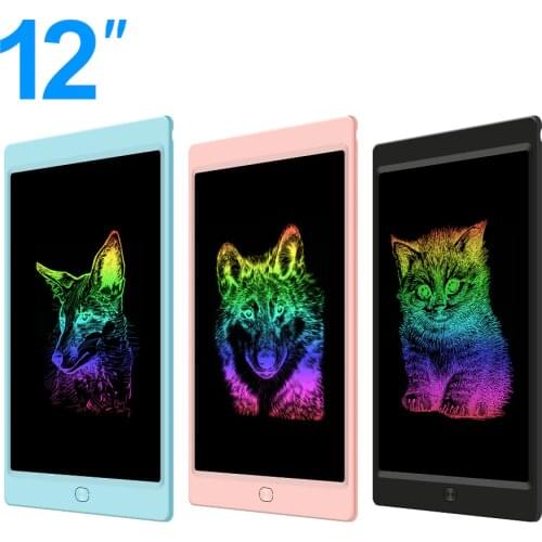 Colorful Business Digital Drawing Pad 12 Inch Doodle Board for Office, LCD Writing Tablet Educational and Learning Kids Adult