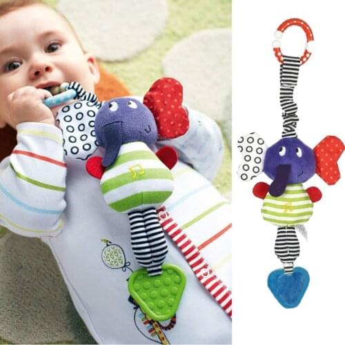 Baby Toys Soft Animal Plush Baby Rattles Toys Hanging Stroller Bell Baby Crib Rattle Toys