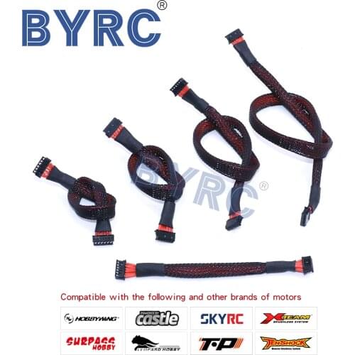 1Pcs HOBBYWING 80/120/140/160/180/ 220/ 280mm Sensor Harness Cable Hall Sensor Cable for Xerun Series Sensored BL Motor adapte