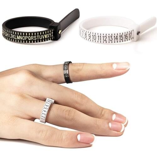 Ring Ruler Measurer Finger Coil Ring Sizing Tool UK Size US Size Measurements Ring Sizer Accessory Insert Guard Tightener Tools