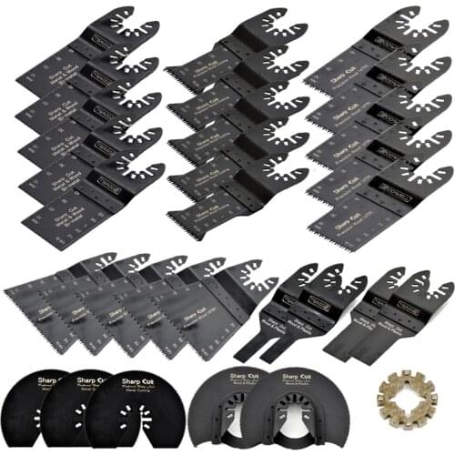 Wholesales Price 45pcs Kits Multimaster Power Tools Blades For Fein Dremel Bosch Machines Oscillating Plunge Saw Blades Kits