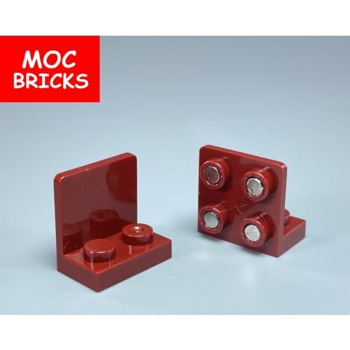2pcs/lot MOC Bricks Utensil Magnetic Bracket 1 x 2 - 2 x 2 Inverted 99207 Building Blocks DIY Dolls Toys For Children Gifts